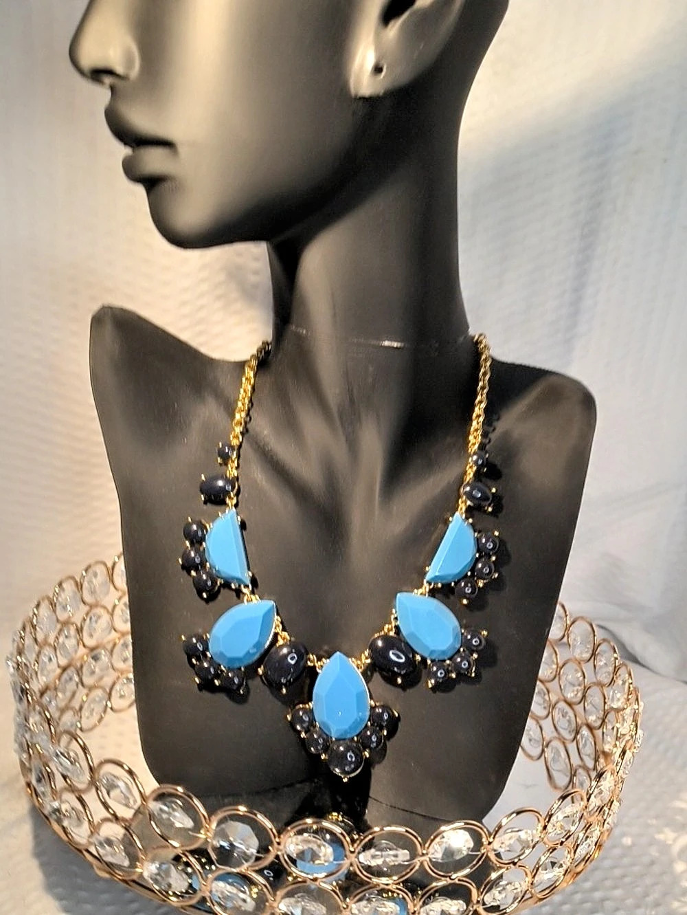 Kendra Scott Statement Necklace in Blue & Black NWT